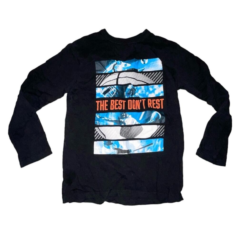 The Children’s Place Black, Blue, White & Orange Long Sleeve T-Shirt